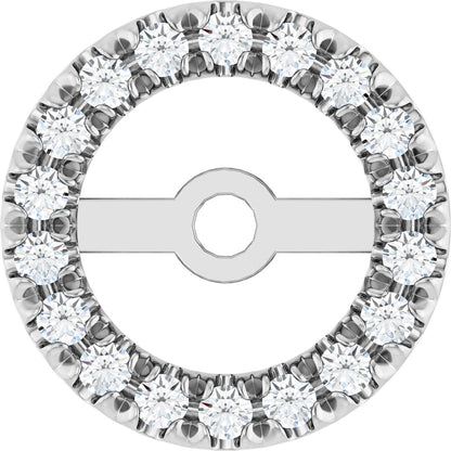 1/6 Ctw Lab-Grown Diamond French-Set Earring Jacket - Lab Grown Diamond
