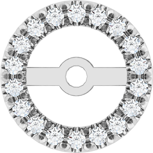 1/6 Ctw Lab-Grown Diamond French-Set Earring Jacket - Lab Grown Diamond