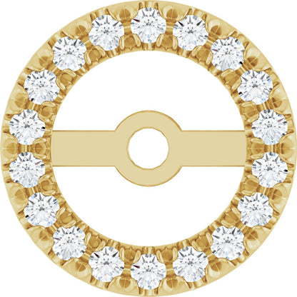 1/6 Ctw Lab-Grown Diamond French-Set Earring Jacket