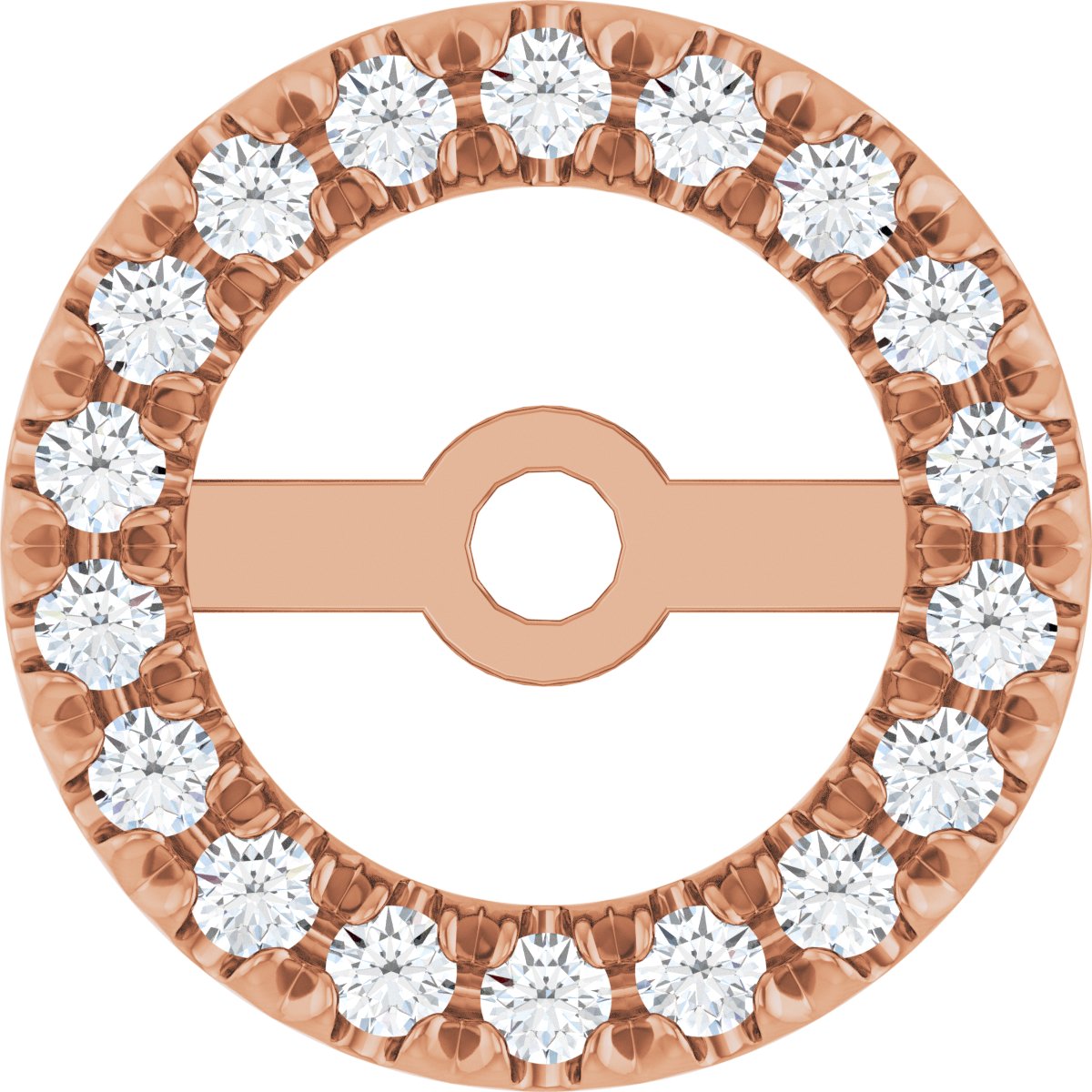 1/6 Ctw Lab-Grown Diamond French-Set Earring Jacket