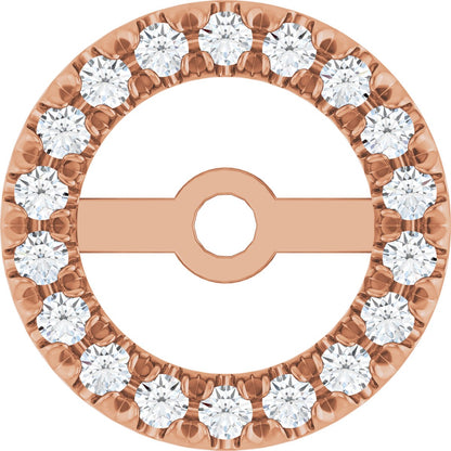 1/6 Ctw Lab-Grown Diamond French-Set Earring Jacket