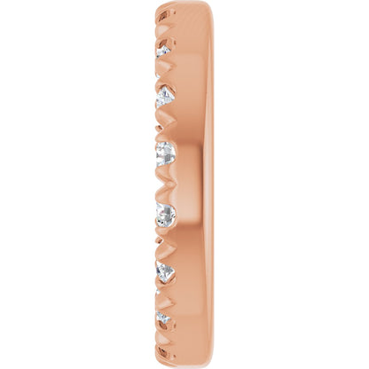 1/5 Ctw Lab-Grown Diamond French-Set Earring Jackets - Rose Gold - Lab Grown Diamond