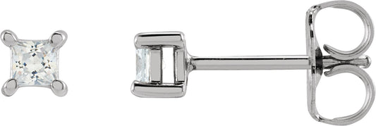 1/10 Ctw Lab-Grown Diamond 4-Prong Earrings - Lab Grown Diamond