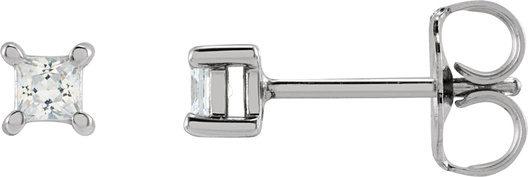 1/5 Ctw Lab-Grown Diamond 4-Prong Earrings - Lab Grown Diamond