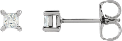 1/5 Ctw Lab-Grown Diamond 4-Prong Earrings - Lab Grown Diamond
