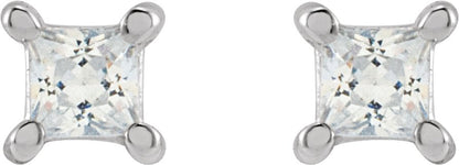 1/5 Ctw Lab-Grown Diamond 4-Prong Earrings - Yellow Gold - Lab Grown Diamond