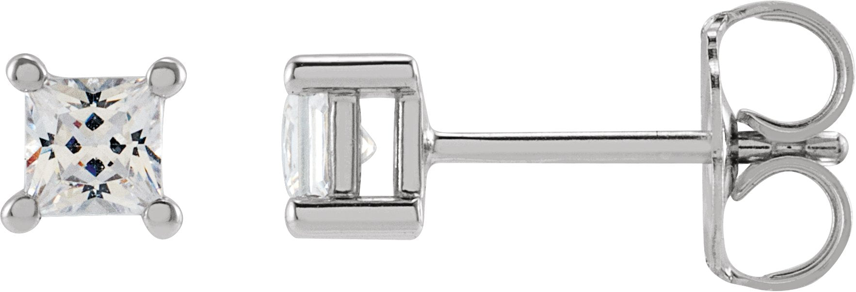 1/4 Ctw Lab-Grown Diamond 4-Prong Earrings - Lab Grown Diamond