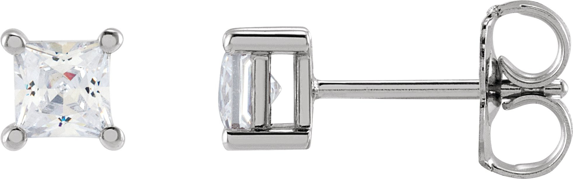 1/2 Ctw Lab-Grown Diamond 4-Prong Earrings - Lab Grown Diamond