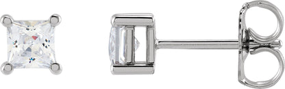 1/2 Ctw Lab-Grown Diamond 4-Prong Earrings - Lab Grown Diamond