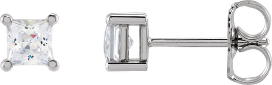 1/2 Ctw Lab-Grown Diamond 4-Prong Earrings - Lab Grown Diamond