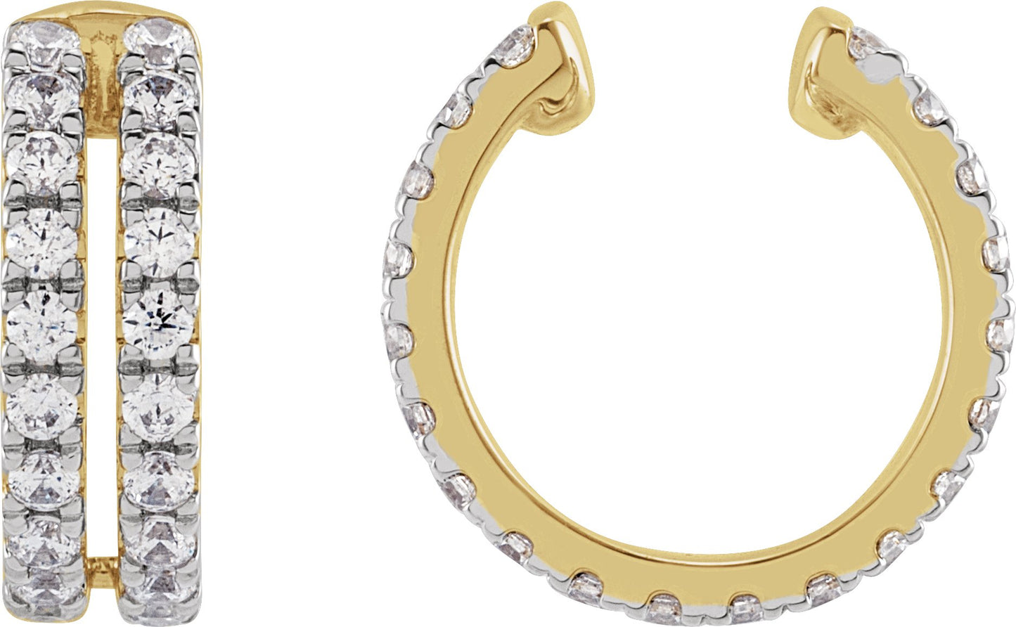1/2 Ctw Lab-Grown Diamond Cuff Earring - Lab Grown Diamond