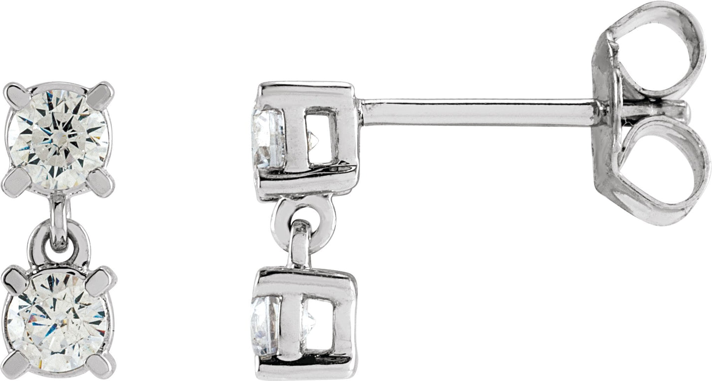 1/2 Ctw Lab-Grown Diamond Earrings
