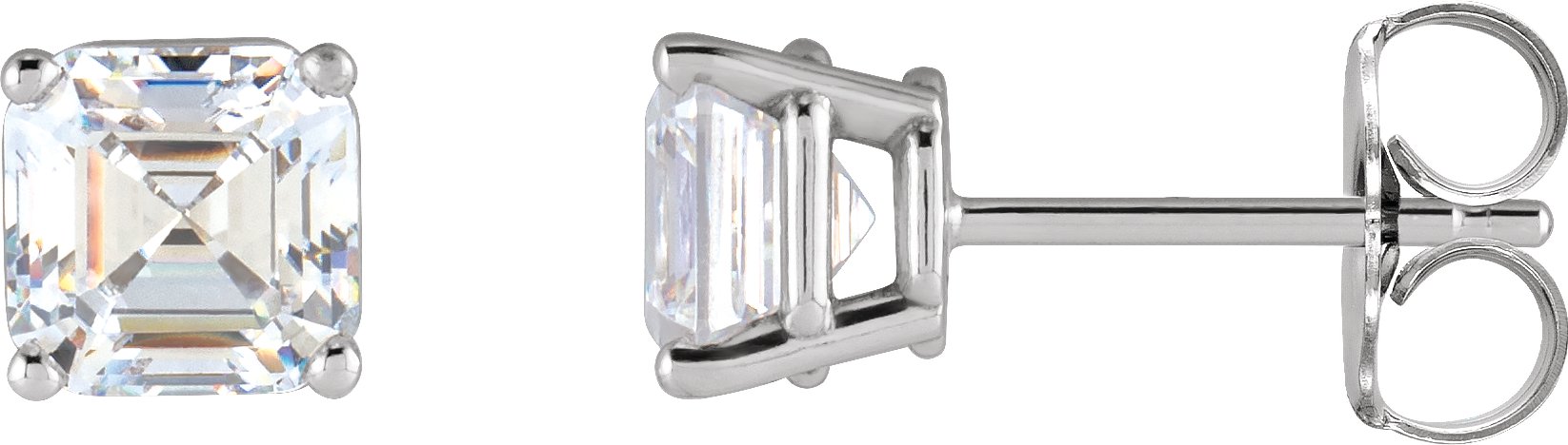 1/2 Ctw Lab-Grown Diamond 4-Prong Basket Earrings - Lab Grown Diamond