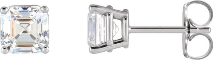 1/2 Ctw Lab-Grown Diamond 4-Prong Basket Earrings - Lab Grown Diamond