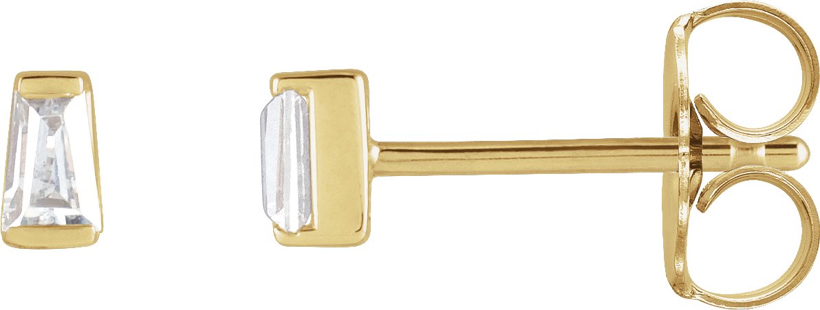 1/8 Ctw Lab-Grown Diamond Channel-Set Earrings