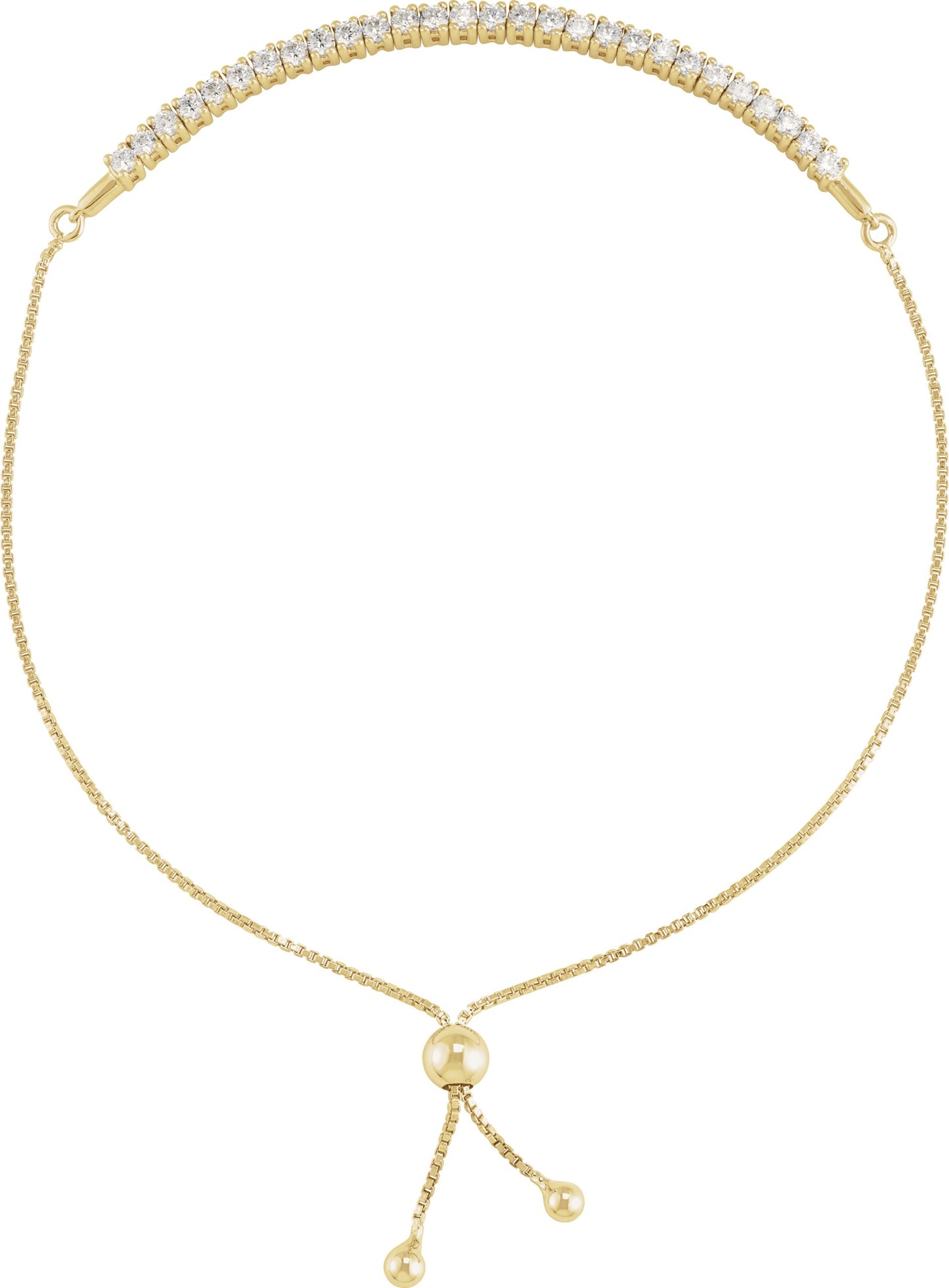 1 Ctw Lab-Grown Diamond Bolo Bracelet - Lab Grown Diamond