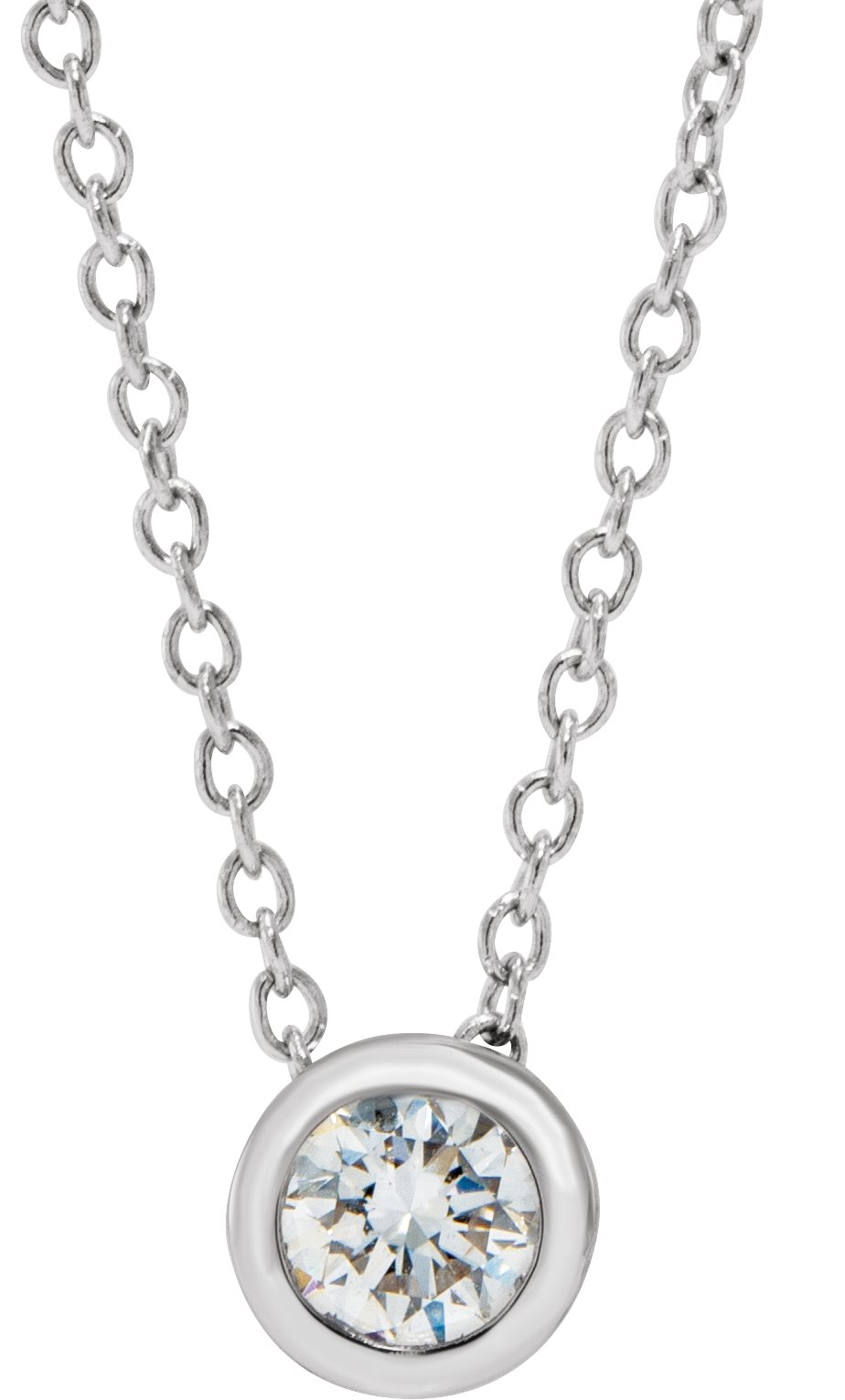 1/4 Ct Lab-Grown Diamond Solitaire Necklace