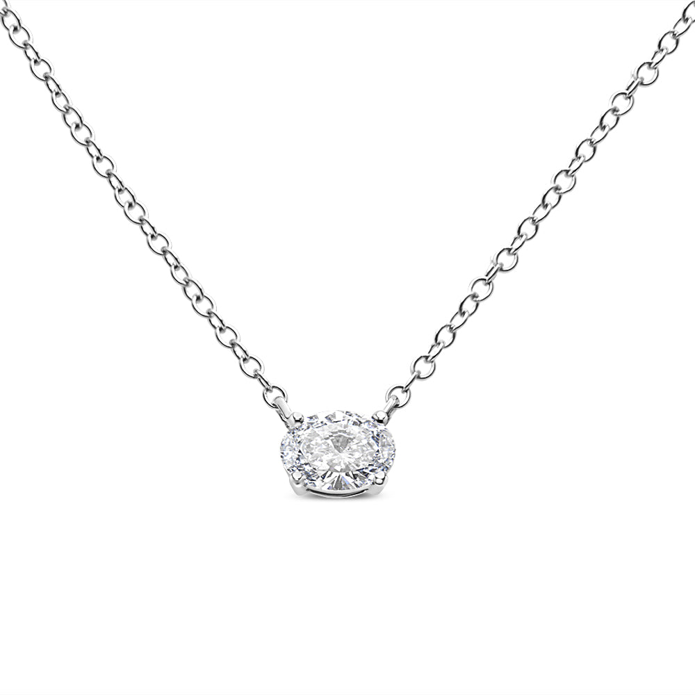 1/2 CTW Oval Pendant - Brilliance Direct