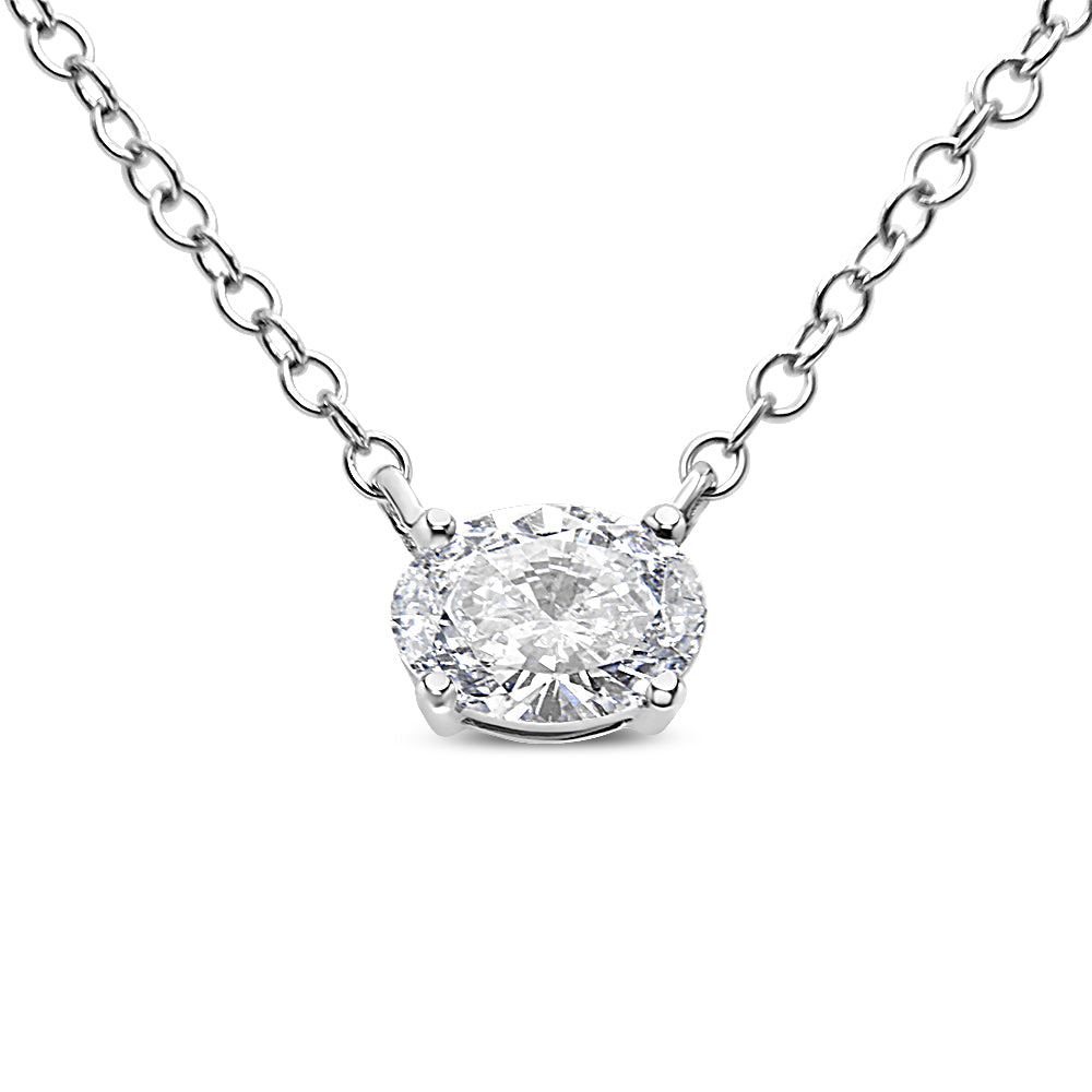1/2 CTW Oval Pendant - Brilliance Direct