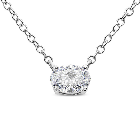1/2 CTW Oval Pendant - Brilliance Direct