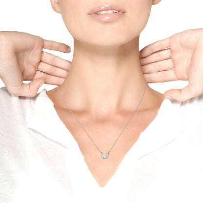 1/2 CTW Oval Pendant - Brilliance Direct