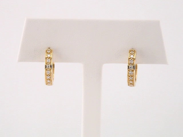 1/5 Ctw Lab-Grown Diamond Earrings - Yellow Gold - Lab Grown Diamond