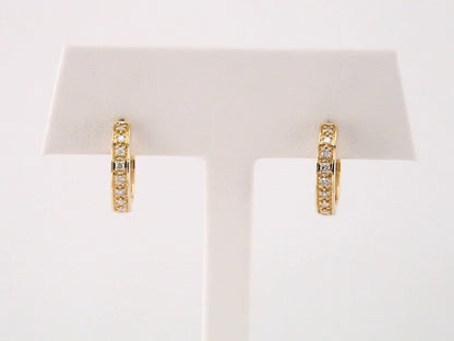 1/5 Ctw Lab-Grown Diamond Earrings - Yellow Gold - Lab Grown Diamond